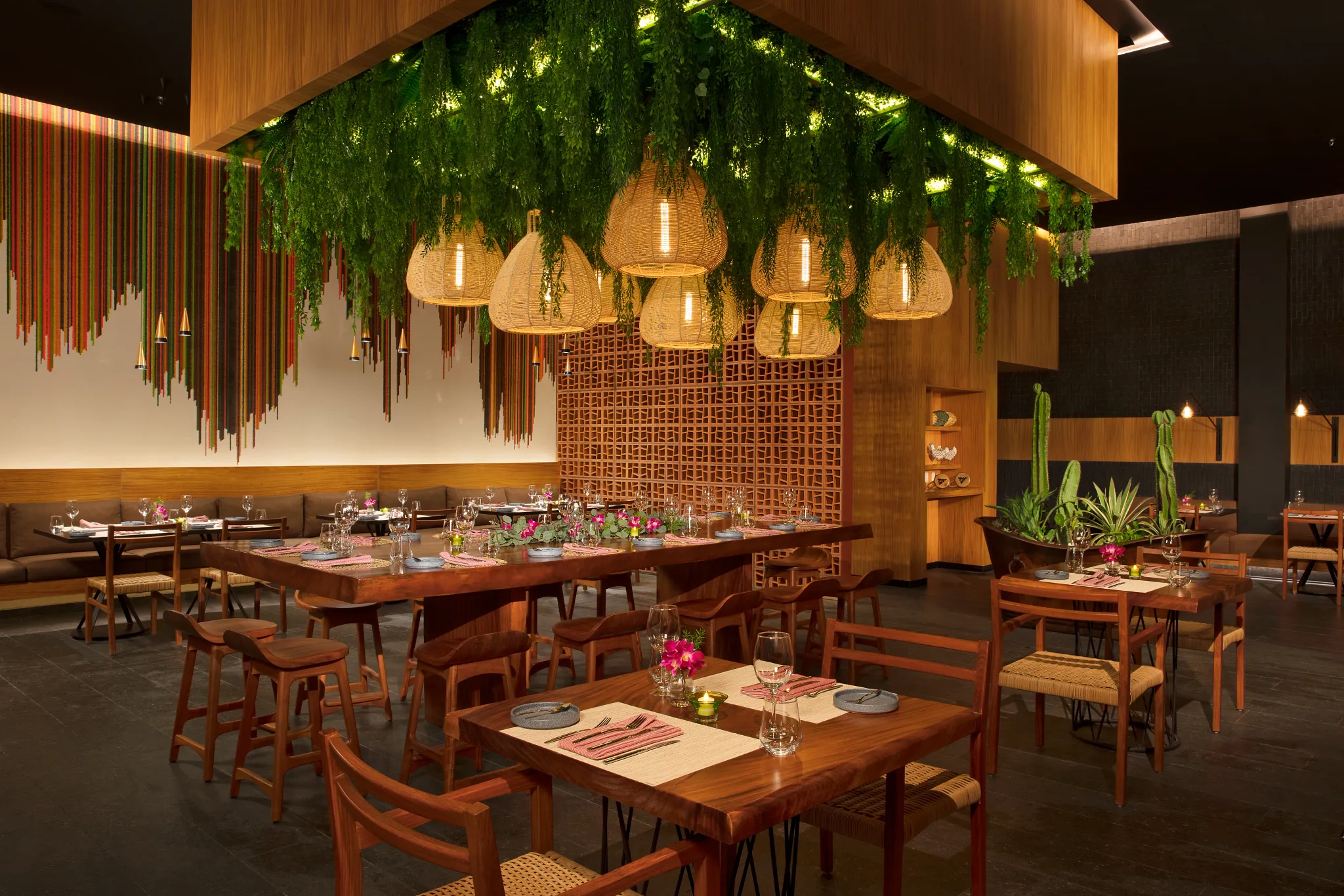 Mi Lucrecia Mexican restaurant at Dreams Vista Cancun featuring vibrant traditional décor, authentic Mexican dishes, and a warm dining atmosphere.